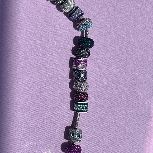 Authentic PANDORA 925 Snake Chain Bracelet with all pandora Authentic charms - Picture 14 of 16